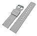 BARTON WATCH BANDS 20mm Cool Grey Soft Silicone Quick Release Straps