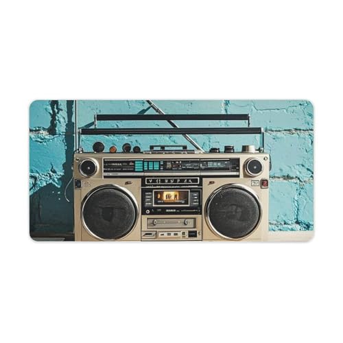 Grand tapis de souris bureau vintage 30,5 x 61 cm protection ordinateur portable