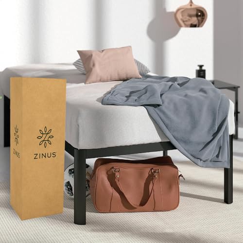 La mejor comparación de Bases Tubulares para Cama Matrimonial . 48 Zinus Van | Base de Cama Matrimonial de Metal Resistente | Fácil de Armar | Garantía de 5 años