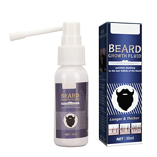 Soro para Crescimento da Barba, Soro Profissional para Cuidados Com a Barba 30 Ml Extrato de Ervas S