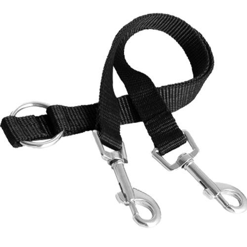 lgking supply Koppel Leine Führleine Verbindungsleine für Hunde 35 cm Schwarz