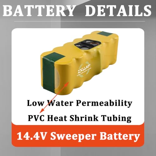 Batterie de remplacement pour balayeuses 14,4 V lithium haute durabilité