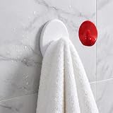 Plastic Oval Hook, Self Adhesive Wall Hook Suitable for Kitchen, Bathroom, Bedroom(White)