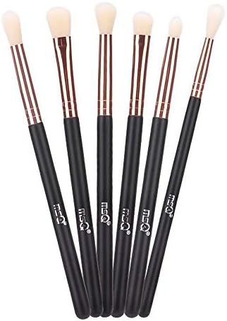 MSQ Eye Brush Set Rose Gold 6pcs Eyeshadow Set Eyebrow Brush Makeup Brushes Eyeliner Brush for Eyeshadow, Eyebrow, Eyeliner, Blending, Concealer, Best for Gifts