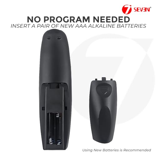 Image of 7SEVEN Compatible for Compaq Tv Remote Original Suitable Smart Android FHD UHD Television 32 43 50 55 inches and Make Sure Existing Remote Match Exactly to Replicate and Perform Comfortably