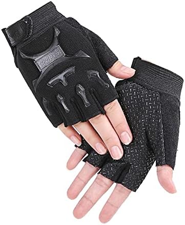 Kids Road Bike Gloves Half Finger MTB Cycling Gloves Roller Skating Mitten Breathable Anti Slip Shock Absorbing Workout Gloves Short Sports Gloves Fingerless Riding Fishing Golf Gloves for Boys Girls
