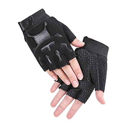 Kinder Halbfinger Handschuhe Rutschfeste Atmungsaktive Fahrradhandschuhe für Jungen Mädchen Mountainbike MTB Handschuhe Fingerlose Sport Gloves für Radfahren,Fitness,Roller Skater,Kletterei,Training