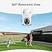 SEHMUA 2K Solar Security Cameras Wireless Outdoor, 2 Pack 360° View Pan/Tilt WiFi Security Camera Outside with Color Night Vision,Easy to Install, PIR Alarm, 2-Way Audio
