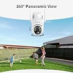 SEHMUA 2K Solar Security Cameras Wireless Outdoor, 2 Pack 360° View Pan/Tilt WiFi Security Camera Outside with Color Night Vision,Easy to Install, PIR Alarm, 2-Way Audio - Image 5