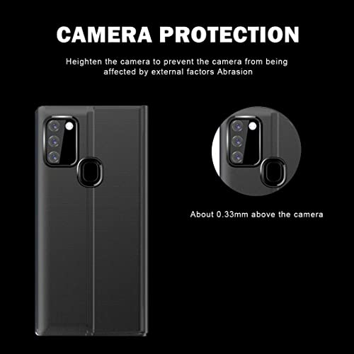FanYuan Capa de celular para Samsung Galaxy A30S. Capa flip magnética, antiarranhões, à prova de cho