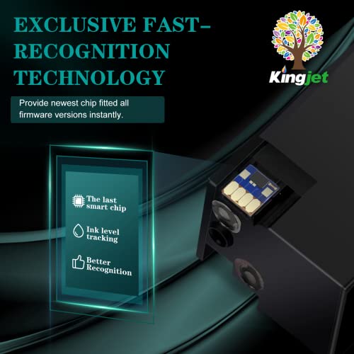 Kingjet 972X Ink Cartridges Replacement For Hp 972X 972 Ink For Pagewide Pro 477Dw 577Dw 577Z 552Dw 452Dn 452Dw 477Dn Pagewide Managed P55250Dw P57750Dw Printer, 4 Pack (Black Cyan Maganta Yellow) #TOP4