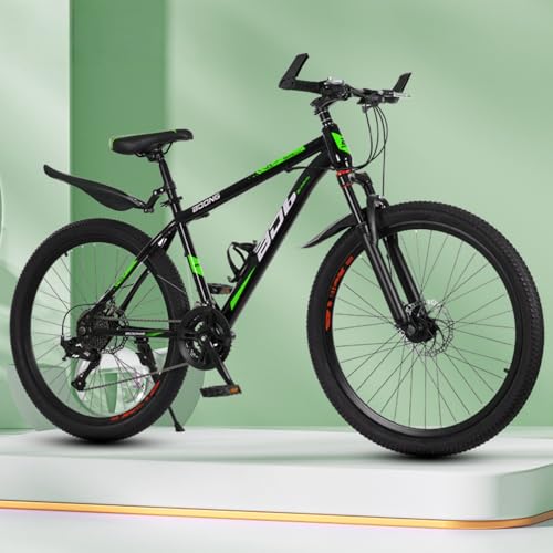 Dazzix���]�� 24/26�C���` �}�E���e���o�C�N �O��f���A���f�B�X�N�u���[�L 21/27�i�ϑ� �g��155�`180cm�̕��ɓK���Ă��܂� �ʋ΁E�ʊw����y�I�t���[�h�܂� ���ړIMTB (�y�u���b�N���O���[���z21�i�ϑ��^�V���b�N�A�u�\�[�o�[�t���t�H