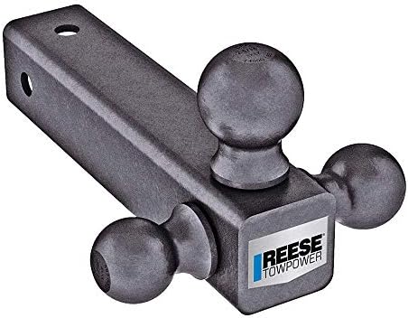 Reese 7068820 Tri-Ball Trailer Hitch Ball Mount, 14,000 lbs. Capacity, Fits 2-1/2 in. Receiver, Black