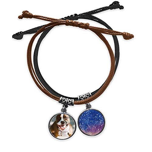 Pulsera de cuerda de mano bulldog cómoda ajustable que no daña la piel