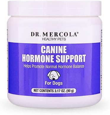 Dr. Mercola, Canine Hormone Support, for Dogs, 3.17 oz. (90 g), Helps Support Natural Hormone Balance, Non GMO, Soy-Free, Gluten Free