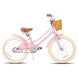 🚴✔Choose the Right Size! 14 inch bike is suitable for 3-5 years old (95 - 110 cm) girls; 16 inch bike is suitable for 4-7 years (108-120cm);20 inch bike is suitable for 7-10 years (125-140 cm) The handlebars and seat height are all adjustable. Grow u...