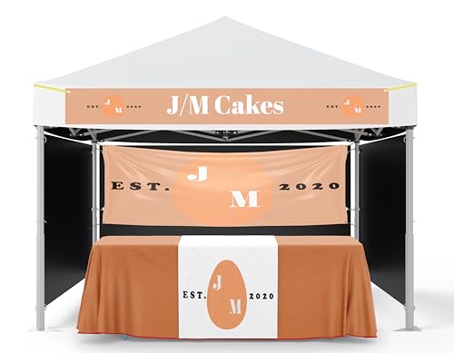 Farmer market decor tent decor,Tent Banner and Table Runner Bundle,Three