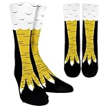 YUVKIN Calcetines divertidos para adultos, personalizados, cálidos y cómicos, patas de pollo, calcetines mujer divertidos de gallina, calcetines por encima de la rodilla