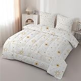 Konstellation Bettdecke 135x200 Sonne Ganzjahresdecke - Sternenhimmel Bettdecke Ohne Bezug - 4 Jahreszeiten Bettdecken 135 x 200 Handgezeichnet - Wende-Design Steppdecke Schlafdecke, AC-161