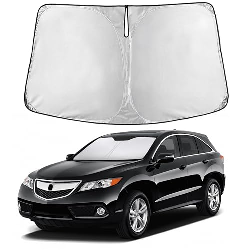Image of EcoNour Windshield Sun Shade Compatible for Acura RDX 2013-2018 Front Window Sunshade Foldable Sun Visor UV & Heat Blocking Protection