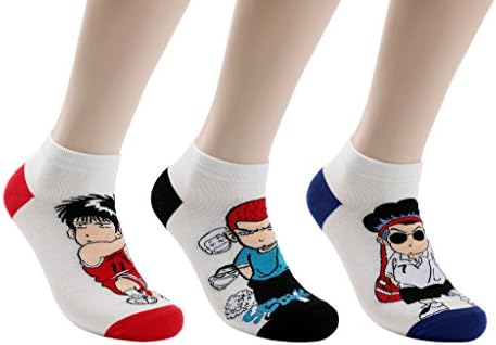 GiveOrange Socks Slamdunk Colorful Cartoon Set (3 Pack)