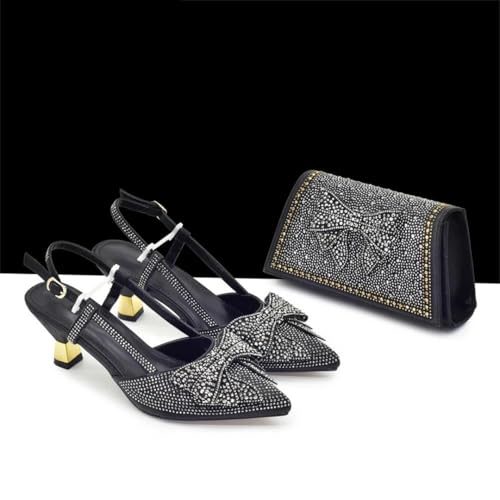 Ensemble chaussures et sacs de fête raffinés avec escarpins pointus