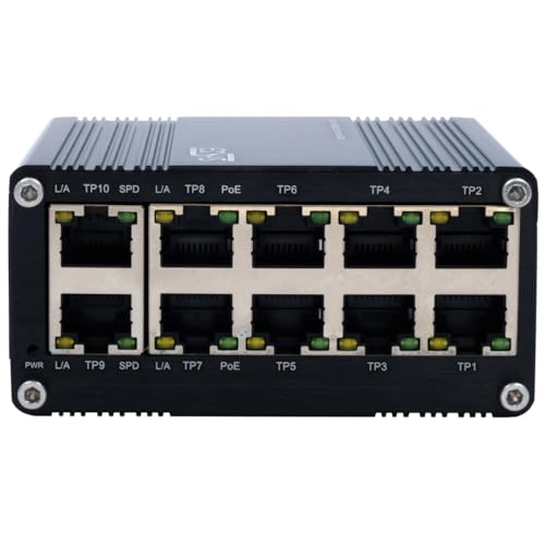 Exsys Ex-62025Poe - Interruttore Poe Industriale A 10 Porte Mini Non Gestito