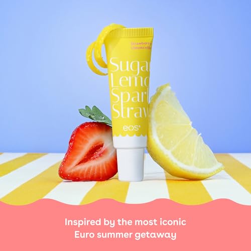 Image of eos Limited Edition 24H Moisture Super Balm, Strawberry Limoncello - Hydrating, Moisturizing Lip Treatment, For Dry Lips, Shea Butter, Cruelty-Free, 0.35 fl oz
