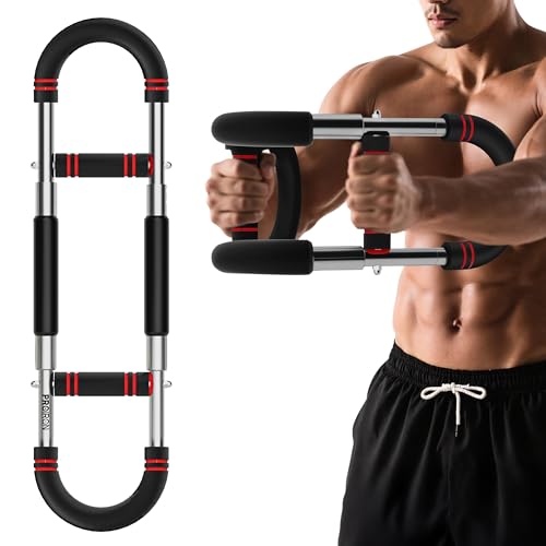PROIRON Twister Arm Trainer Adjustable Spring Workout Bar Forearm Triceps Chest Workout Equipment Portable Home Fitness Equipment