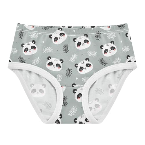 Little Girl Underwear Toddler Panties Kids Undies Panda Cartoon Leaves Soft Cotton Briefs 2T-8Y