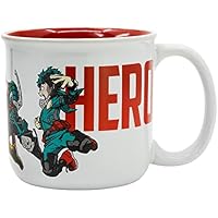 TAZA CERAMICA DESAYUNO 400 ML | EN CAJA REGALO MY HERO ACADEMIA