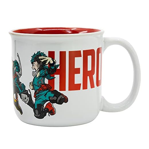 TAZA CERAMICA DESAYUNO 400 ML | EN CAJA REGALO MY HERO ACADEMIA