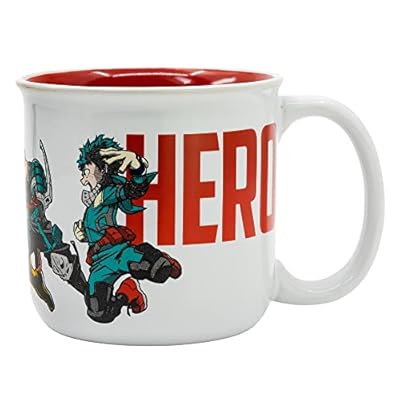 TAZA CERAMICA DESAYUNO 400 ML | EN CAJA REGALO MY HERO ACADEMIA | Ya disponible en tu tienda friki favorita! En mundofriki.es!