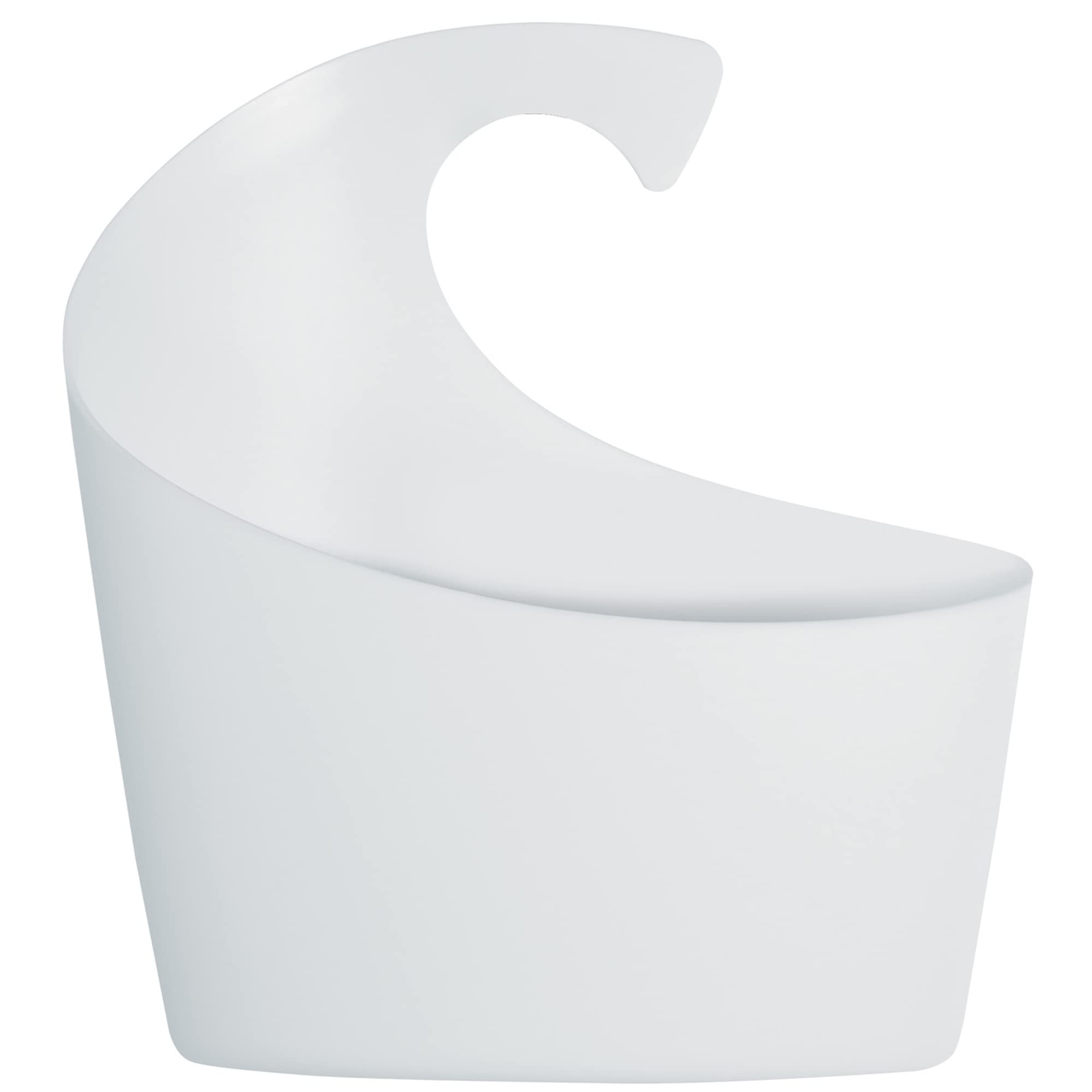 Spirella Sydney polypropylene basket, bathroom accessories, Polypropylene, White, 19.5 x 17.5 x 6.5 cm