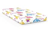Jay Franco Disney Princess Spannbettlaken – 100% Baumwolle, Ultraweiche Kinder-Bettwäsche zur Raumdekoration, Schneewittchen, Cinderella, Rapunzel, Belle, Aurora, Rosa, Einzelbett