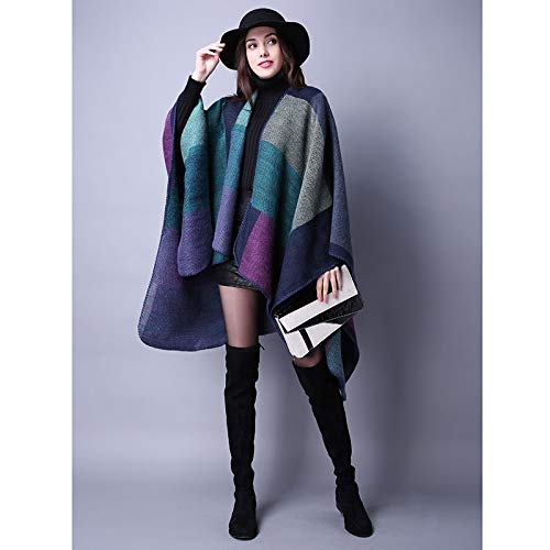bufanda Otoño E Invierno Bufanda Para Mujer All-Match Plaid Viajes Mantón De Chal Cachemira