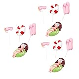 ARTSEWPLY 3セット の 用ケーキ装飾点 水着の 浮 ビーチ 製トッパー