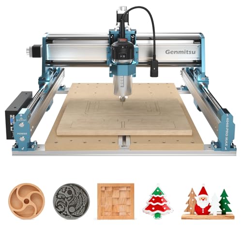 Genmitsu CNC Router Machine 4040-PRO MAX with 710W Trimmer CNC
