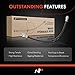 A-Premium Front Driver Brake Hydraulic Hose Compatible with Select Ford Models - F-450 F450 Super Duty, F-550 F550 Super Duty, 2012, with Dana 60 Axle, Fat Boy - Replace# BC3Z2078A