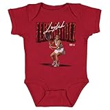 500 LEVEL Leylah Fernandez Player Name One-Piece Infant Bodysuit (Red, 24M)