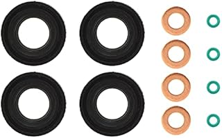 Fuel Injector Seals Washer Oring, 6C1Q6K780AB Injector Seals + Washer + Oring Oring Fit for Transit MK7 2.2 2.4 3.2 TDCi 2006-2014