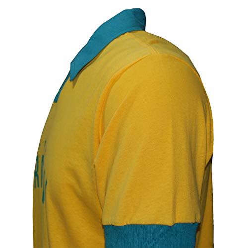 Camisa Polo Brasil Liga Retrô Amarela EGG
