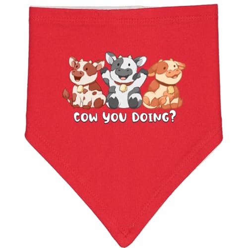 inktastic Cow You Doing Baby Bandana Bib