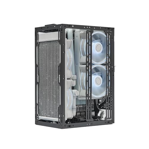 SSUPD Meshroom S V2 Mini-ITX Gaming PC Case (SFF), Full Mesh Panel with PCIE 5.0 Riser Cable, Compatible ATX MB/RX9070/5090/280mm AIO, USB Type-C (Black Variant B) by SSUPD - Image 7