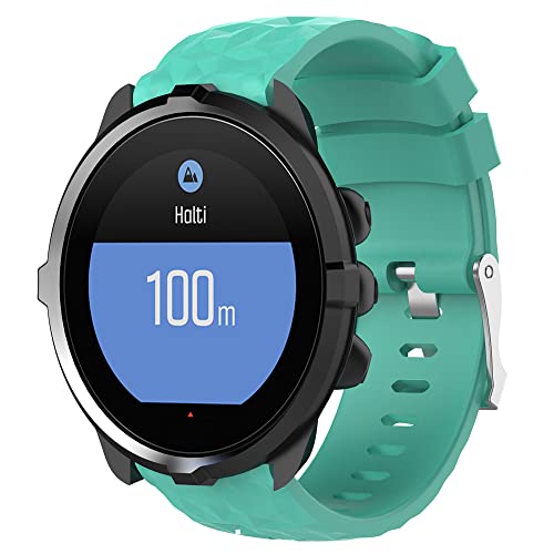 Gransho Correa de silicona compatible con Suunto TRAVERSE/D5i/Spartan Sport Wrist HR Baro / 9/7, con cierre rápido NO221030 (Teal),