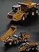 Gemini&Genius 2Pcs Construction Vehicle Toys Dump Truck and Excavator Set Heavy Metal 1/50 Scale Digger and Dumper Diecast Engineering Vehicle Toys for Kids and Decoration House