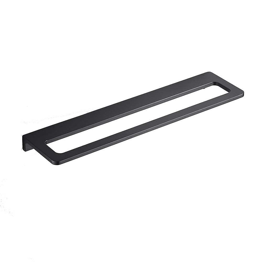 Porte-serviettes noir mural 450 mm accessoire salle de bain cuisine antirouille