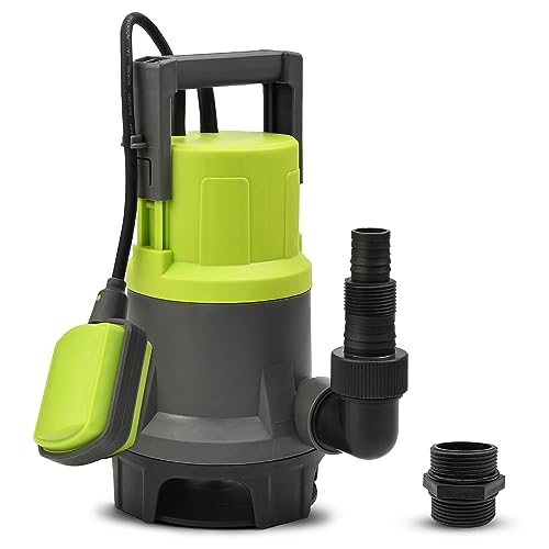 VEATON 400W 13000L/H Electric Submersible Dirty Water Pump, Compact Utility Pump with Float Switch...