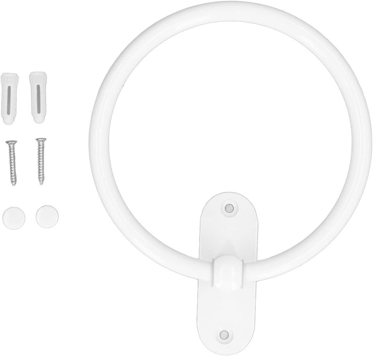 White Towel Modern Hand Towel Holder for Bathroom Wall Aluminum Alloy Bathroom Towel Rack,Towel Hanger for Bathroom