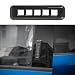 Voodonala Carbon Fiber Grain Door Lock Password Button Pillar Post Keypad Trim for Ford F150 2014- 2017